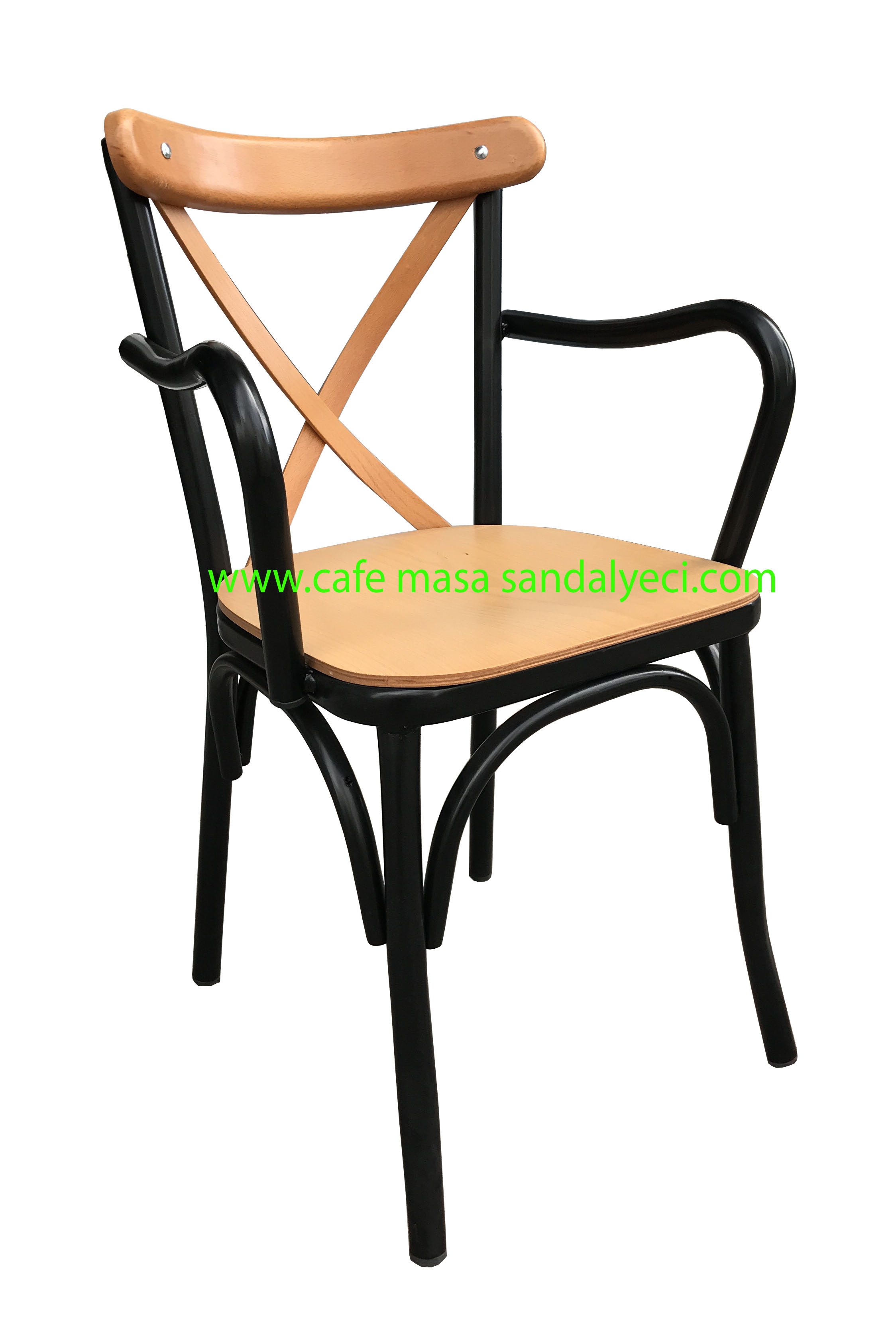 metal sandalye kollu